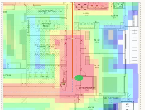 Predicted coverage heat map