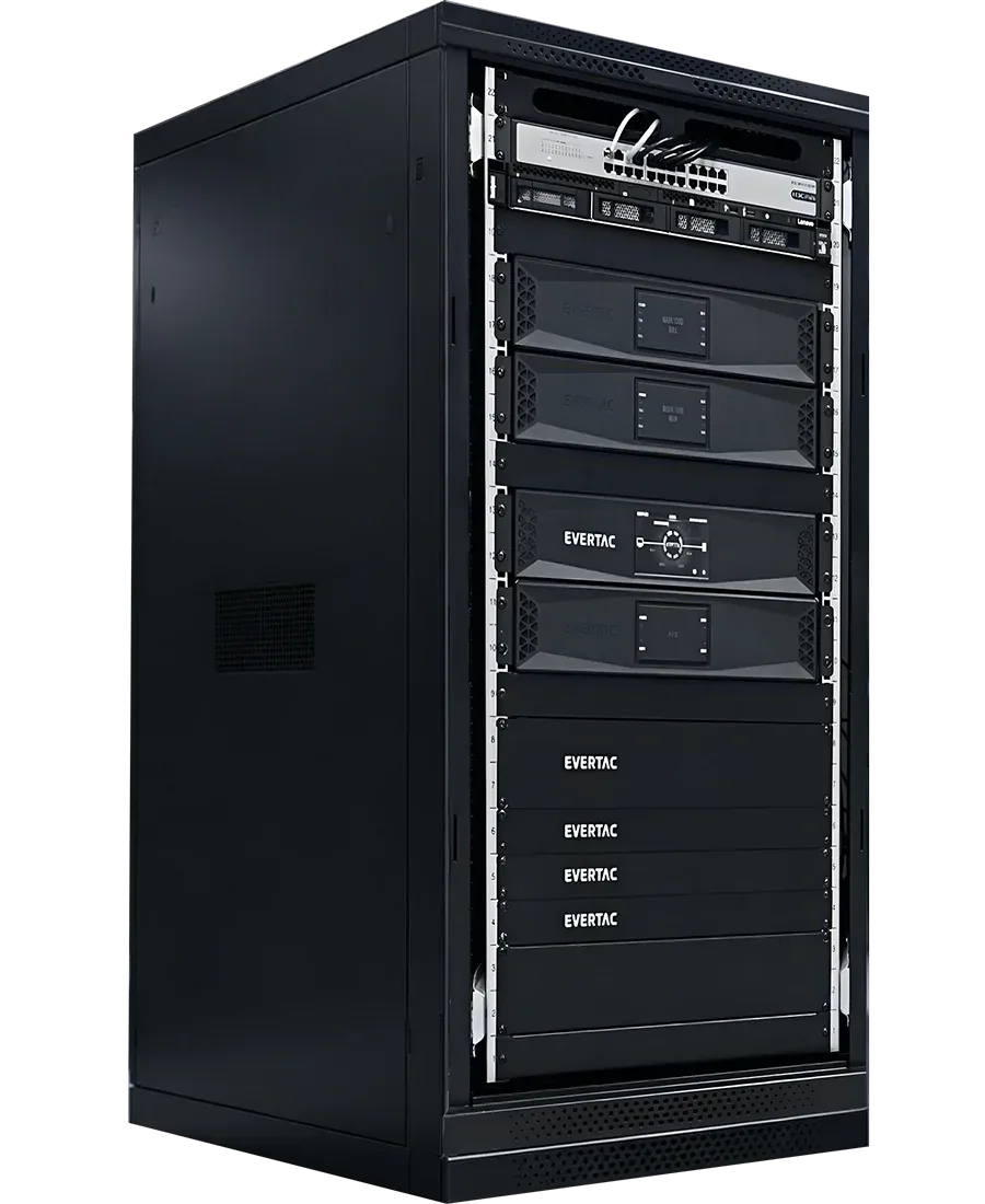 Integrated base station rack
